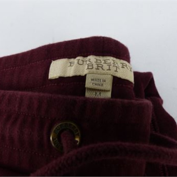 Burberry Brit Sweat Pants, Burgundy Size M - Picture 15 of 15
